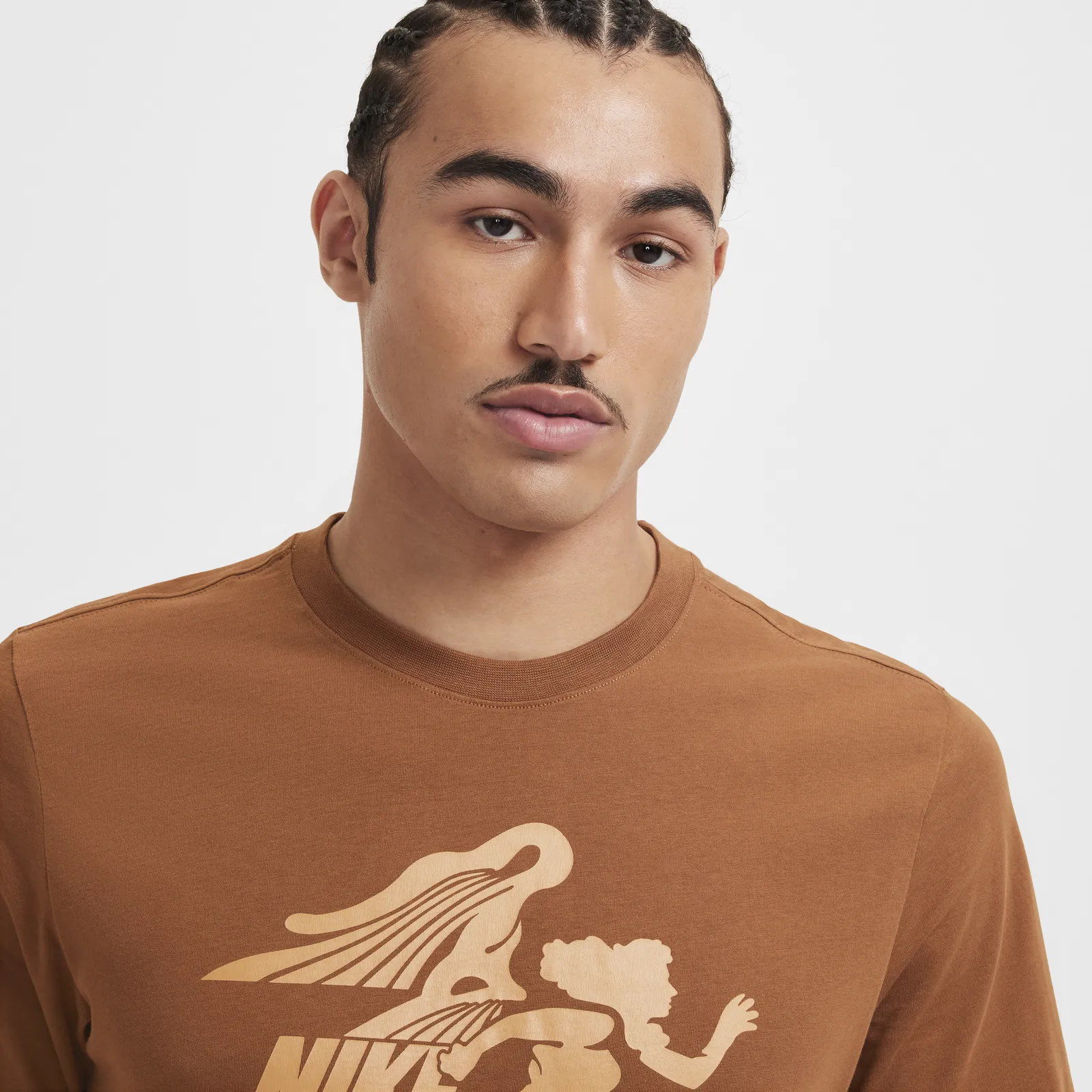 Nike T-Shirt Print Brown