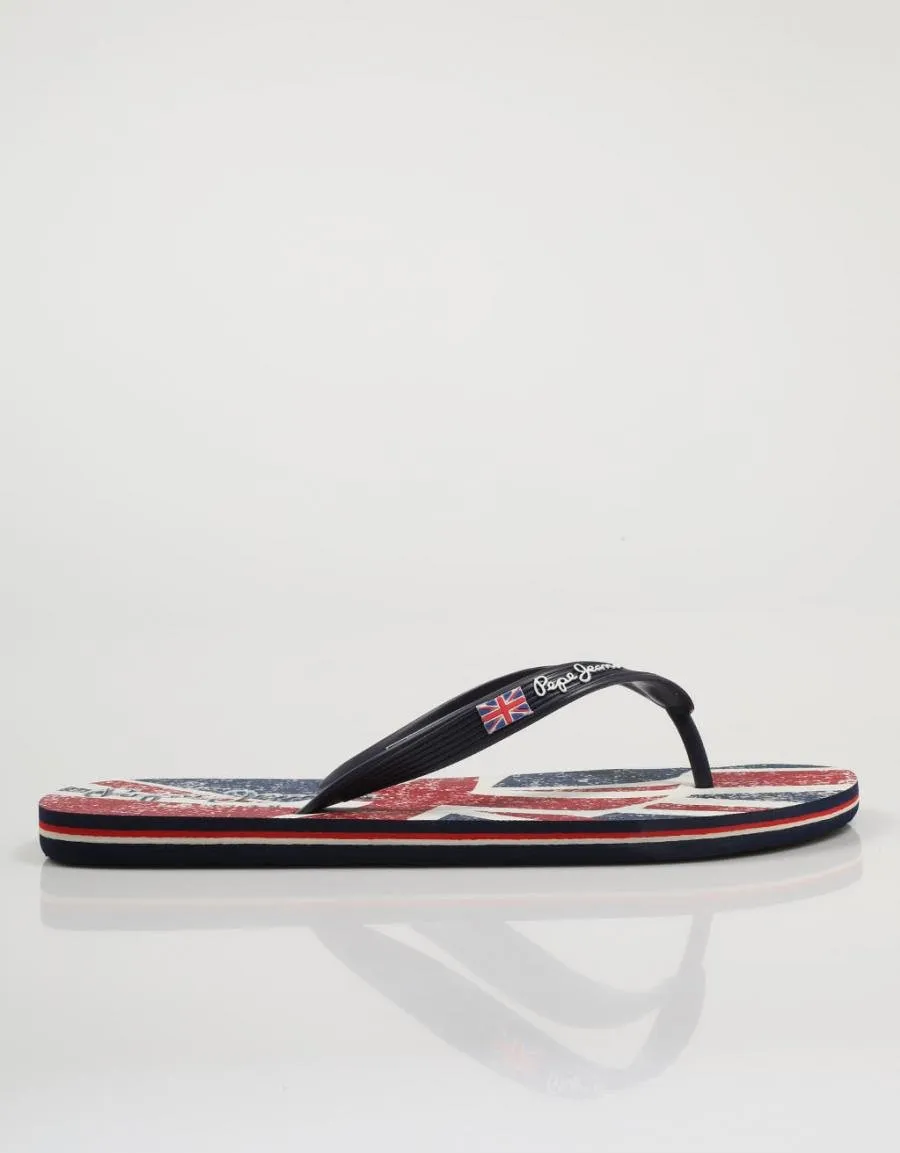  nu pieds PEPE JEANS Hawi Britt en Bleu marine 74882