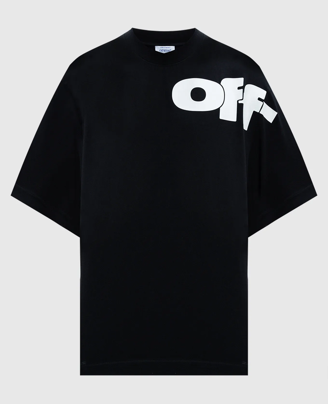 Off-White Black t-shirt with contrasting logo print