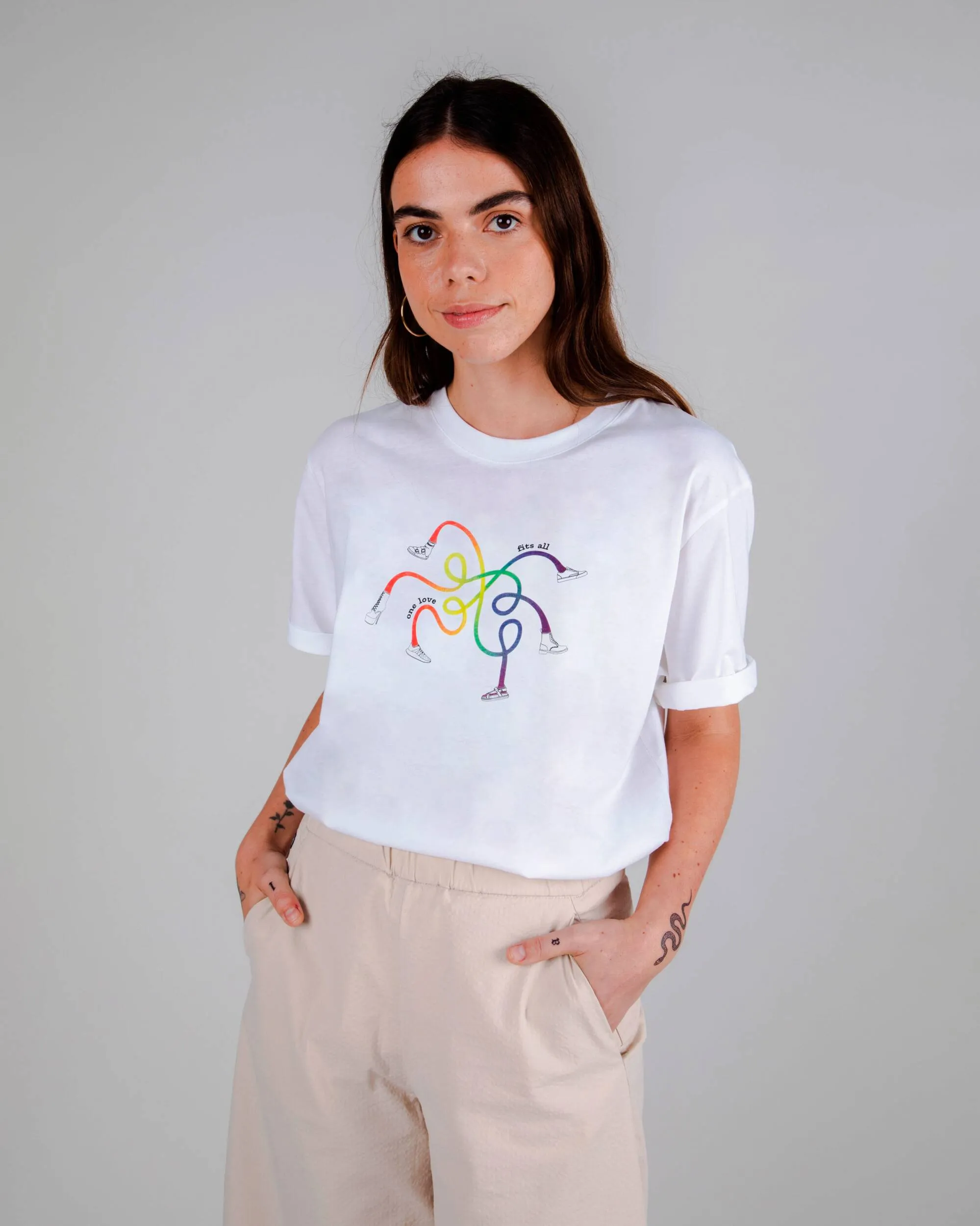 One Love Fits All T-shirt White