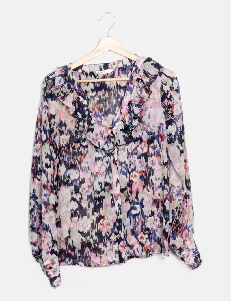 ONLY Blusa estampado multicolor