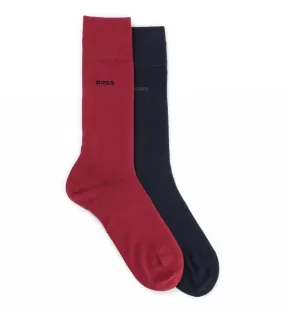 Pack 2 Pares de Calcetines Bamboo rojo, marino