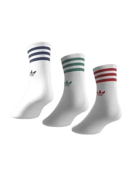 pack calcetines adidas crw blanco niño y niña