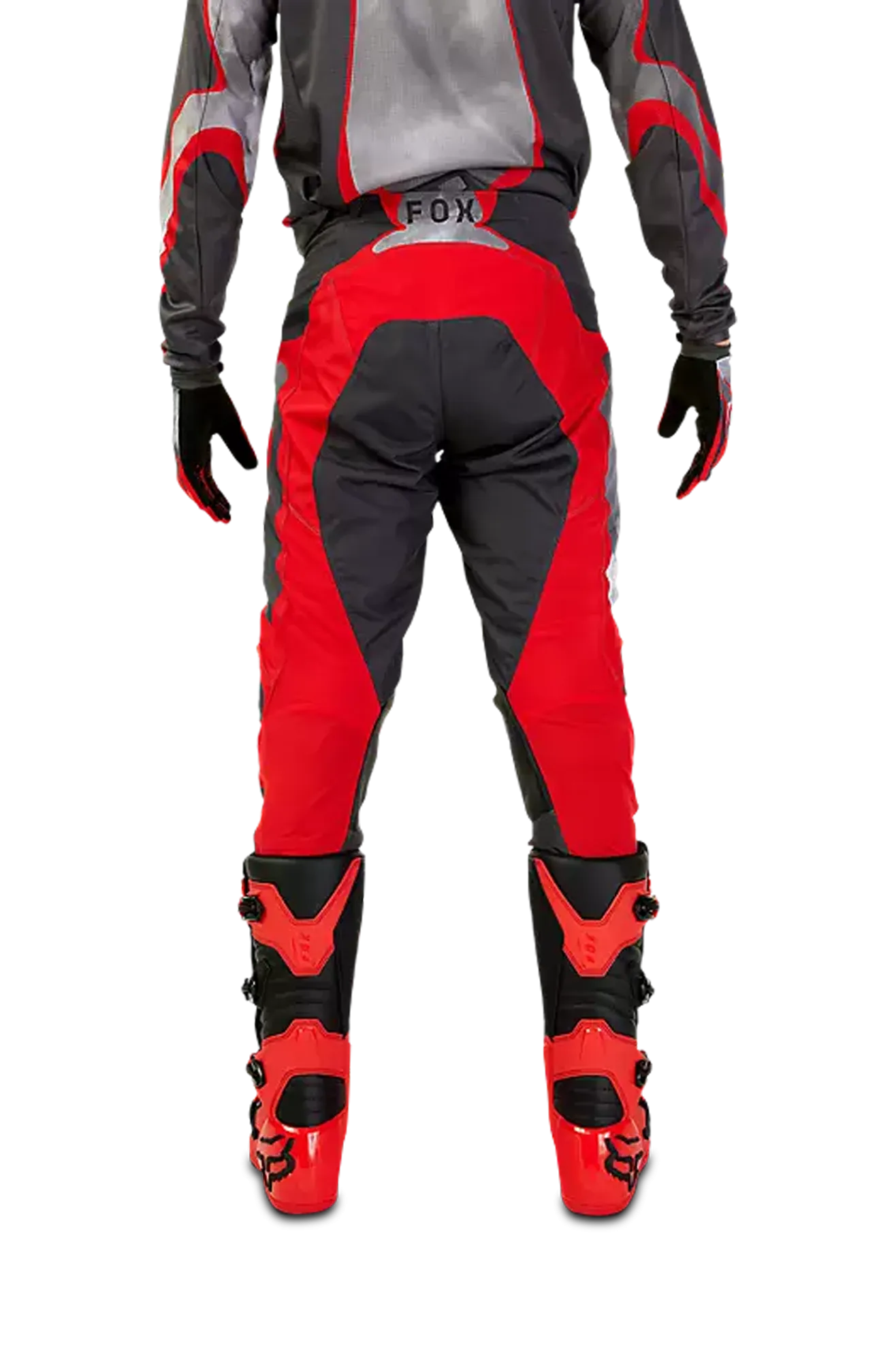 Pantalones de Cross FOX 180 Atlas Gris-Rojo