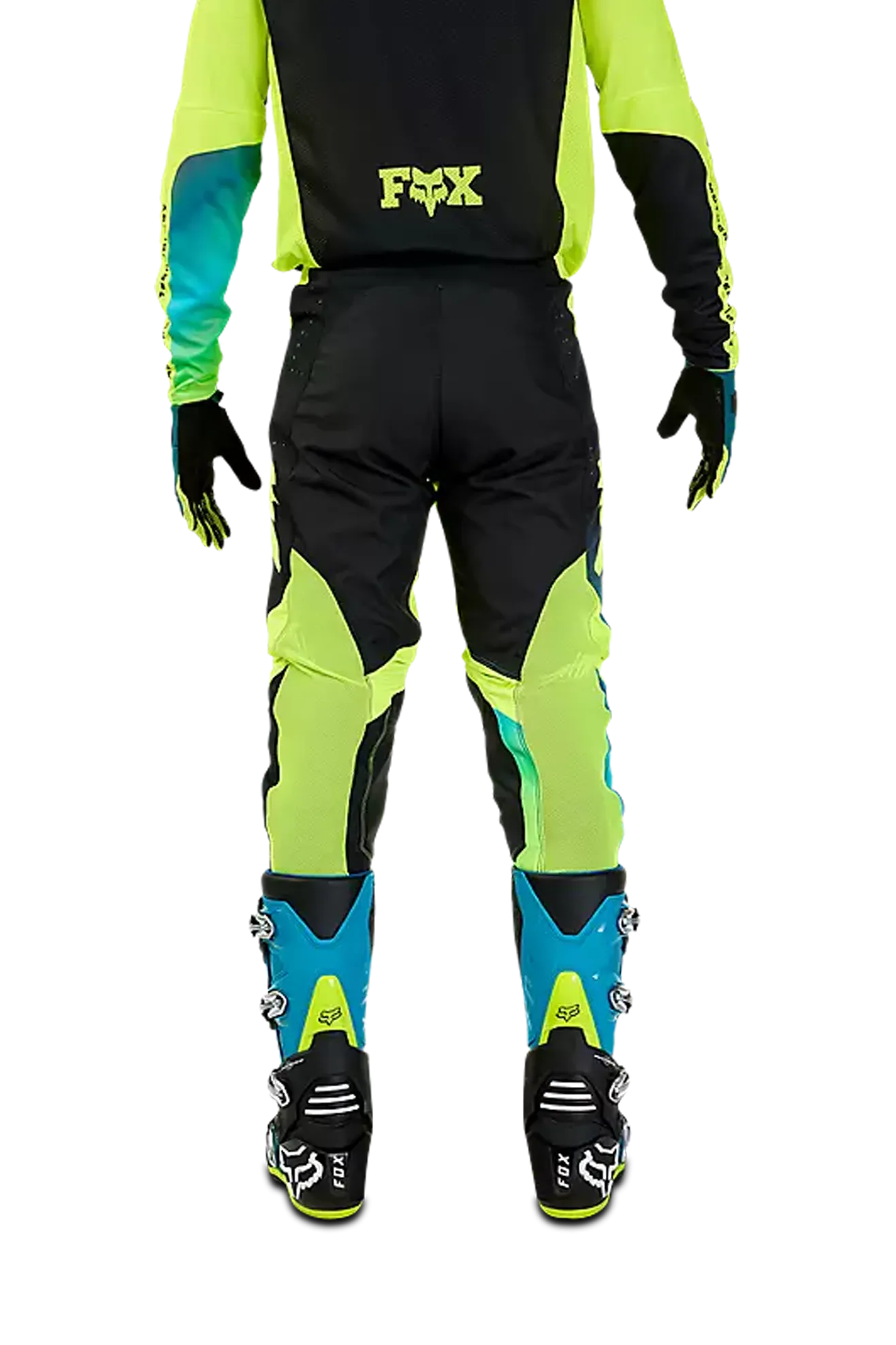 Pantalones de Cross FOX 360 Streak Negro-Amarillo