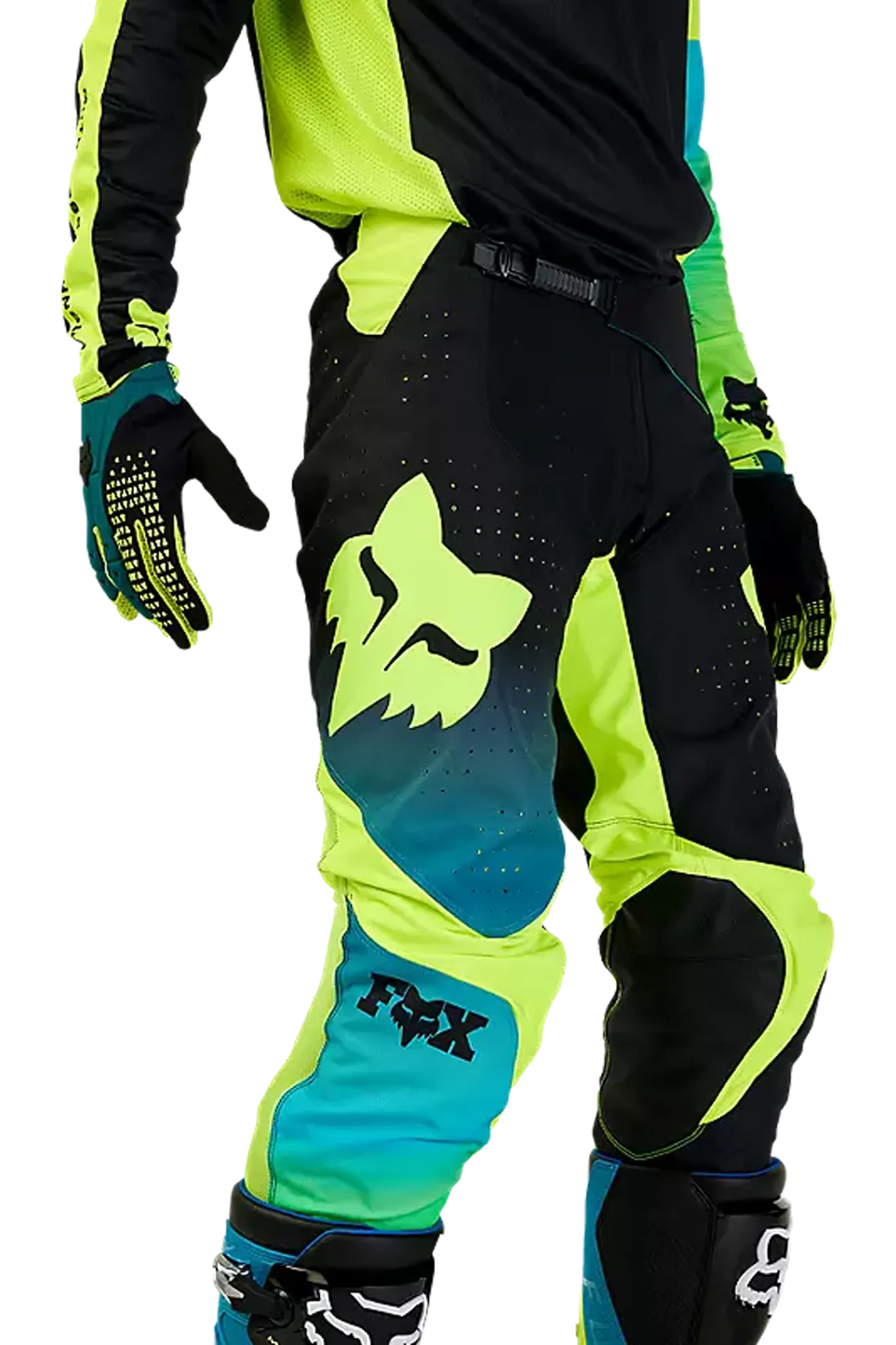 Pantalones de Cross FOX 360 Streak Negro-Amarillo