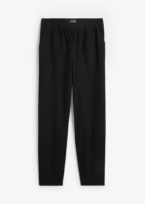 Pantalón de lino Negro