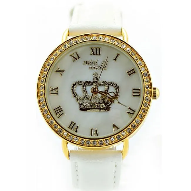 Personalized Rhinestone Crown Polymer Clay Watch