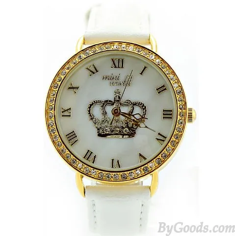 Personalized Rhinestone Crown Polymer Clay Watch