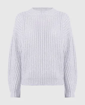 Peserico Gray sweater with sequins