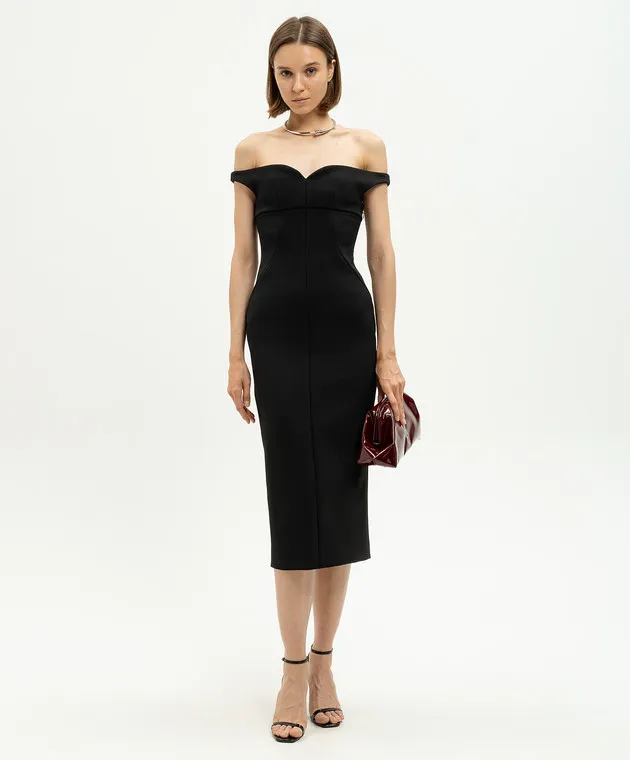 Philosophy di Lorenzo Serafini Black sheath dress