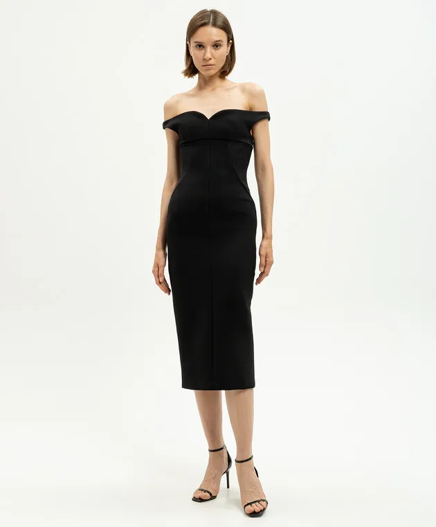 Philosophy di Lorenzo Serafini Black sheath dress