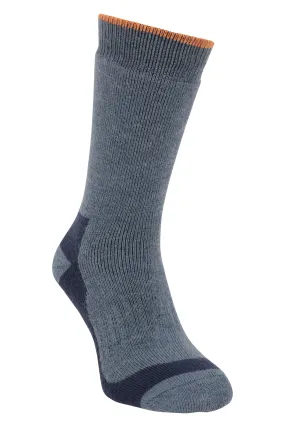 Pioneer calcetines de senderismo térmicos de media caña de merino para hombre