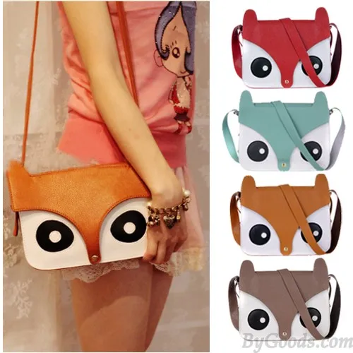  Retro Owl Fox  Messenger Handbags