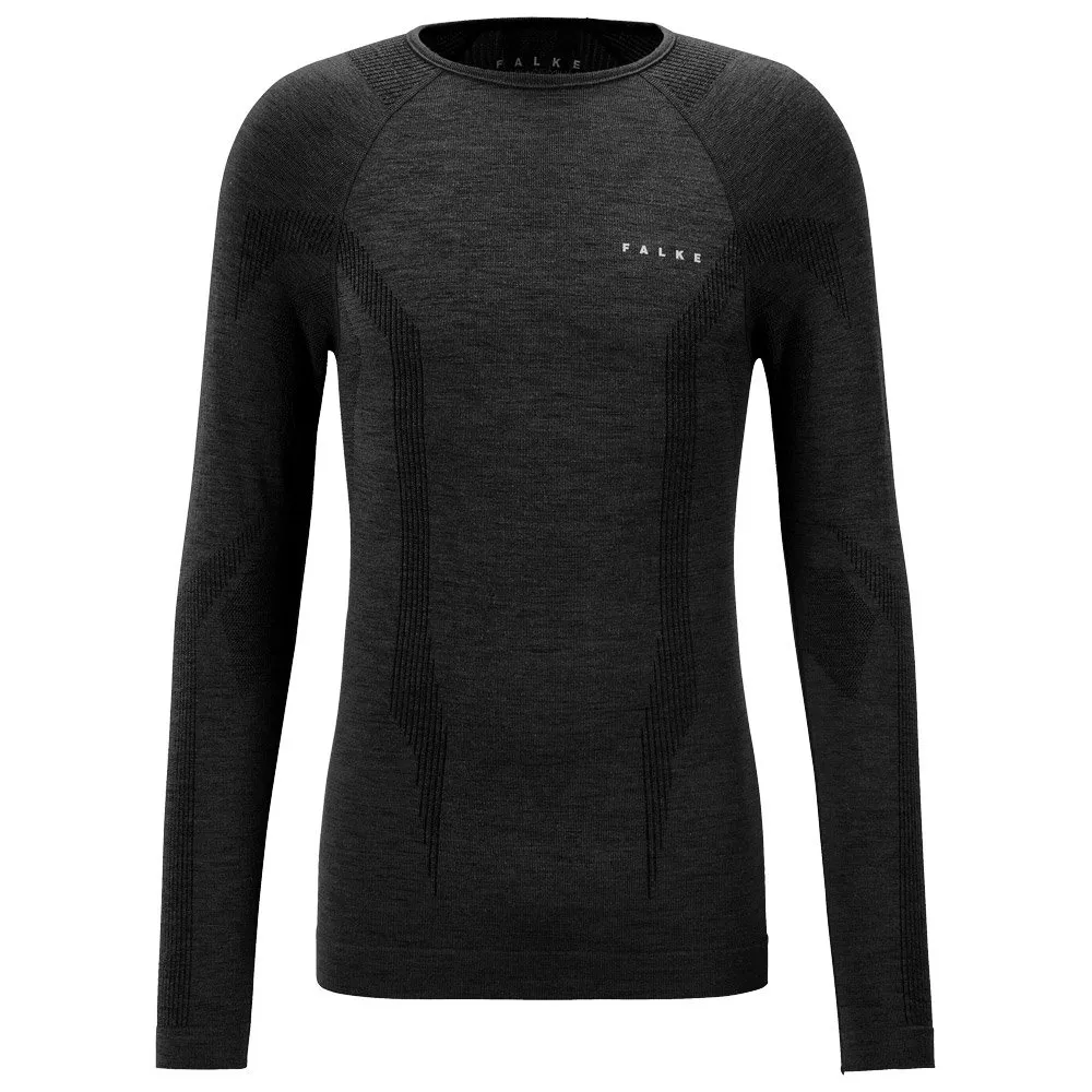 Ropa interior técnica Falke Wool Tech Longsleeve Black