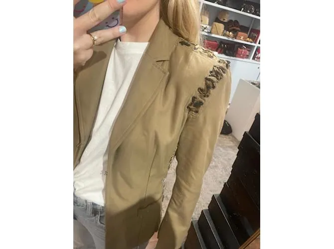 SAINT LAURENT Chaquetas T.Algodón S Internacional Castaño 