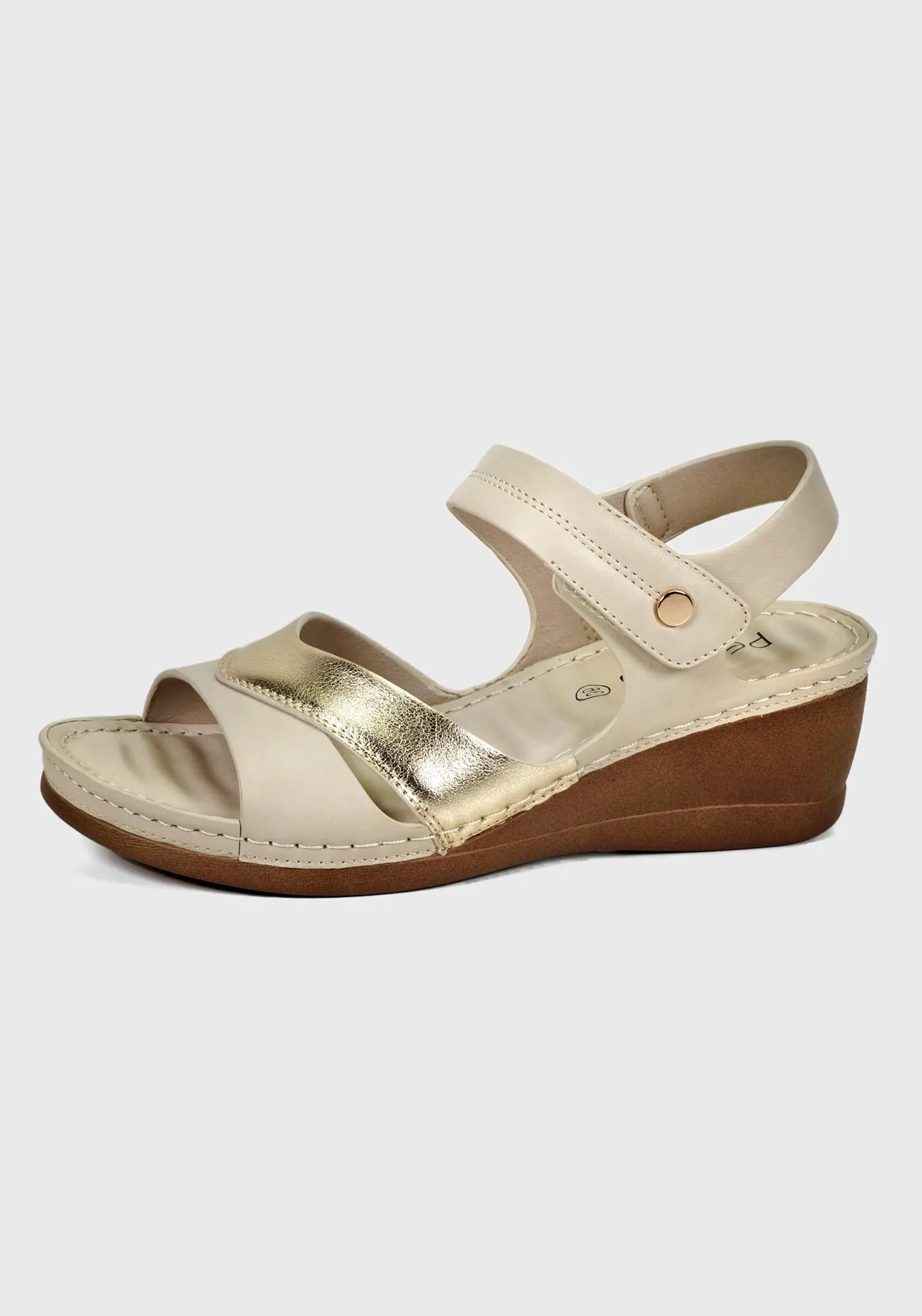 Sandalia Egeria Beige