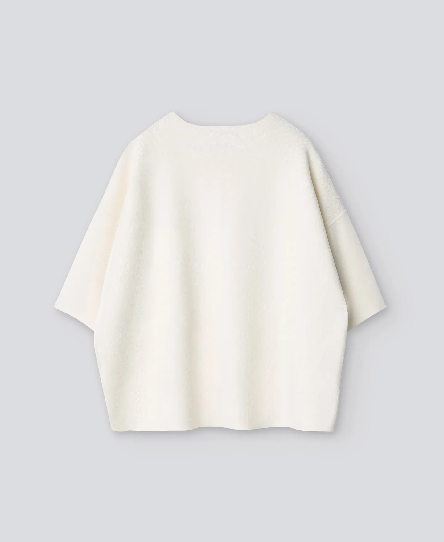 Short-sleeved cotton sweater for woman