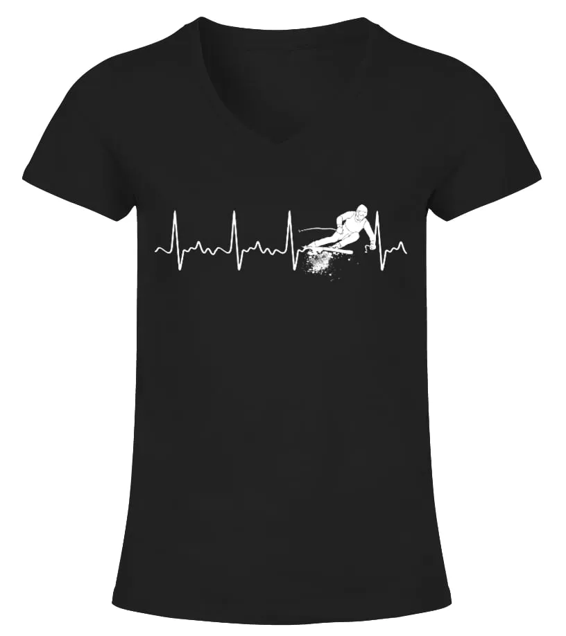 SKIING T-SHIRT Camiseta cuello pico Mujer