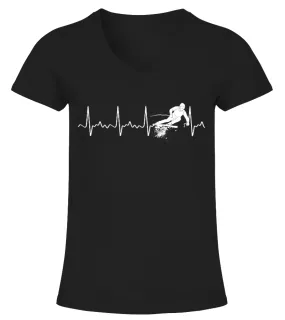 SKIING T-SHIRT Camiseta cuello pico Mujer