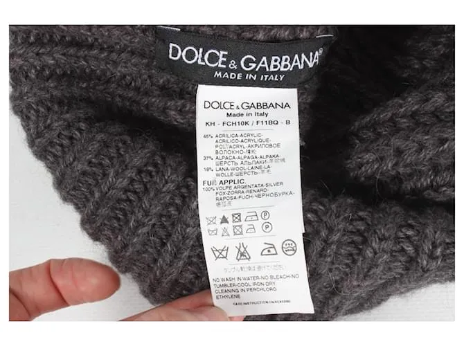 sombrero dolce & gabbana Gris 