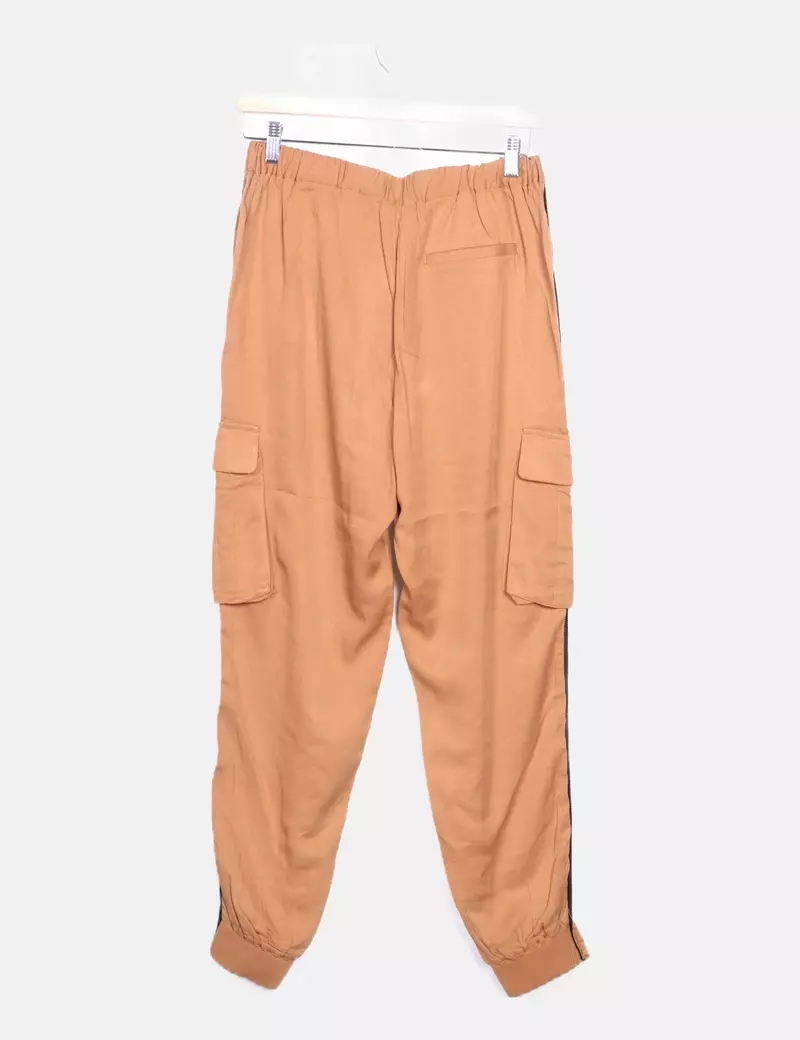 Springfield Pantalón cargo marrón combinado