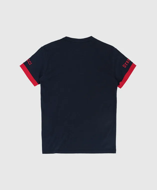 Stefano Ricci Children's T-shirt with contrasting embroidery