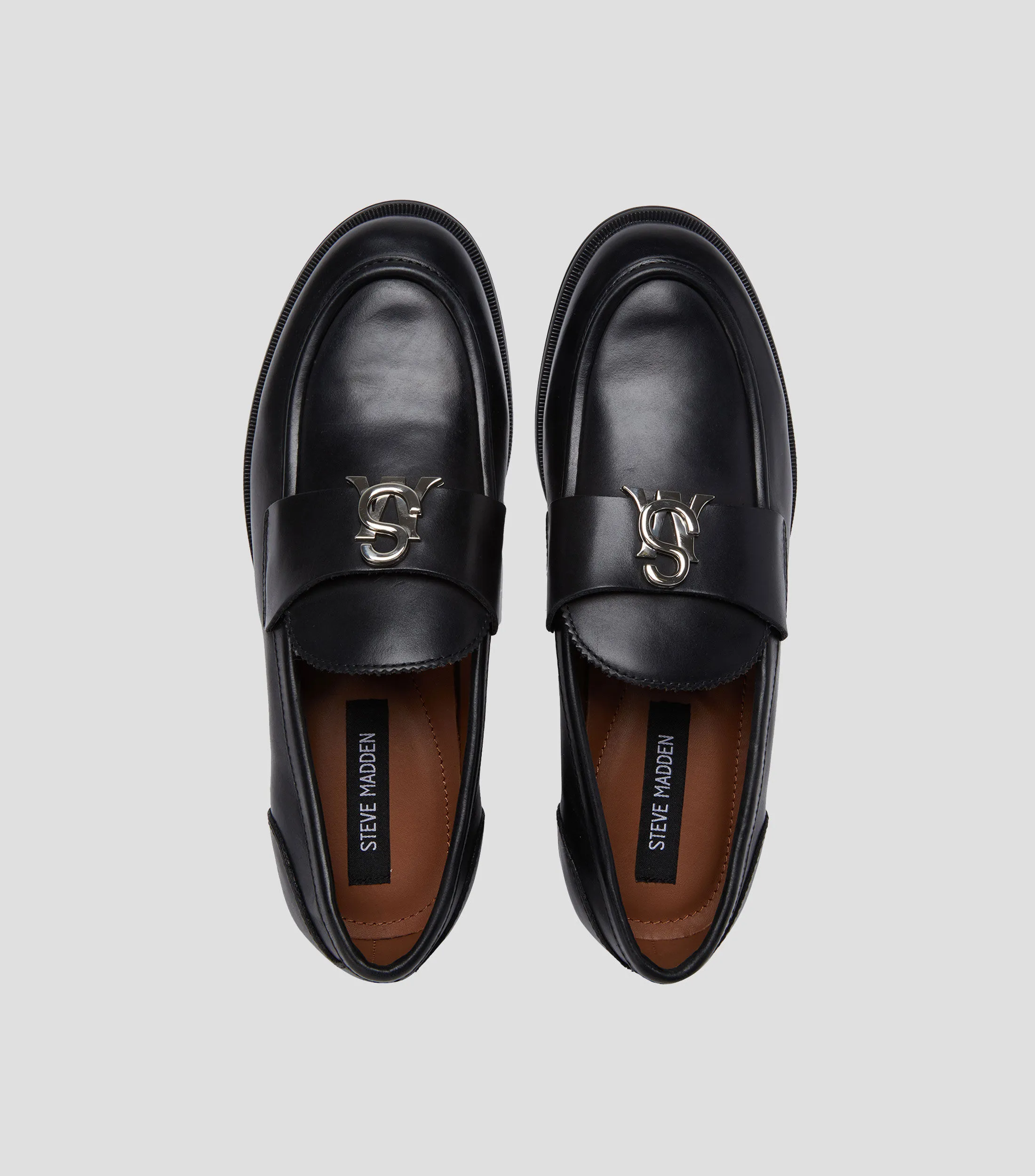 Steve Madden Mocasines en Piel con Logo Hombre