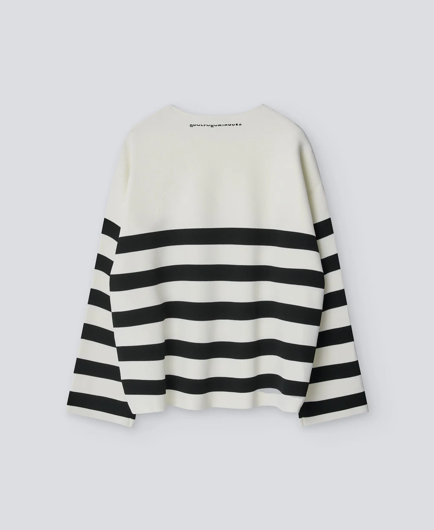 Striped bicolour sweater woman