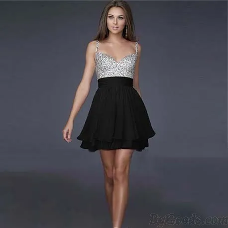  Sweetheart Halter strapless Beadings Chiffon Dress 