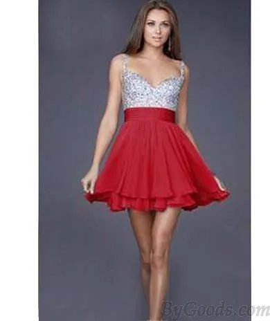  Sweetheart Halter strapless Beadings Chiffon Dress 