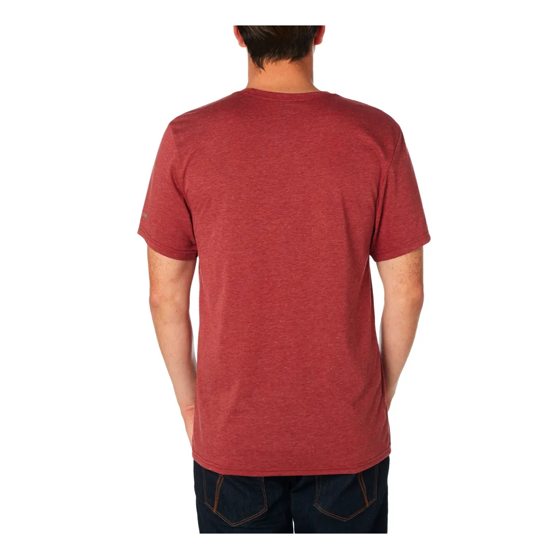 T-SHIRT FOX PASSED UP htr burgundy