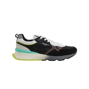 Tenis Pepe Jeans Hombre Brit Pro Neon M Negro - Blanco