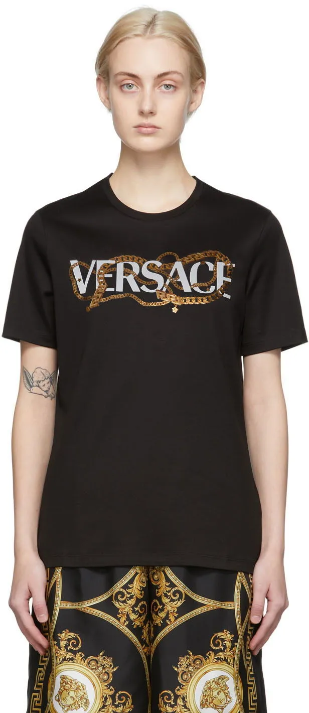 Versace Chain Logo T-Shirt