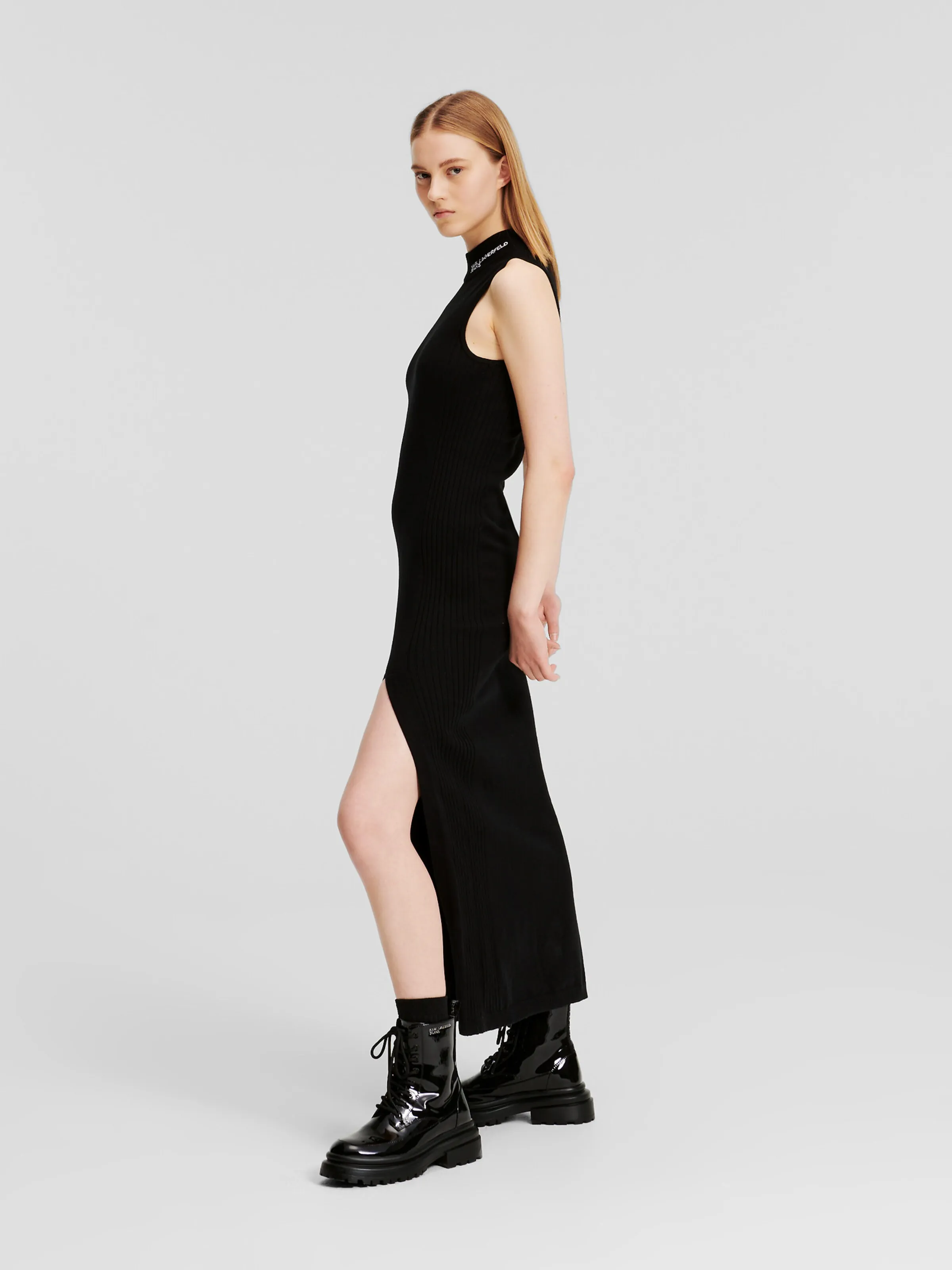 Vestido ' Knitted Sleeveless Maxi ' KARL LAGERFELD JEANS en Negro