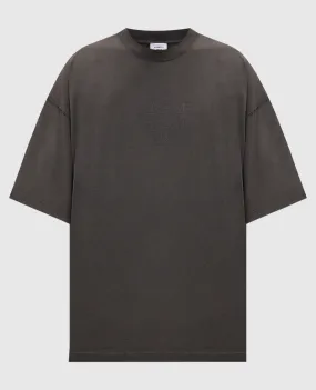 Vetements Gray t-shirt with an inscription print