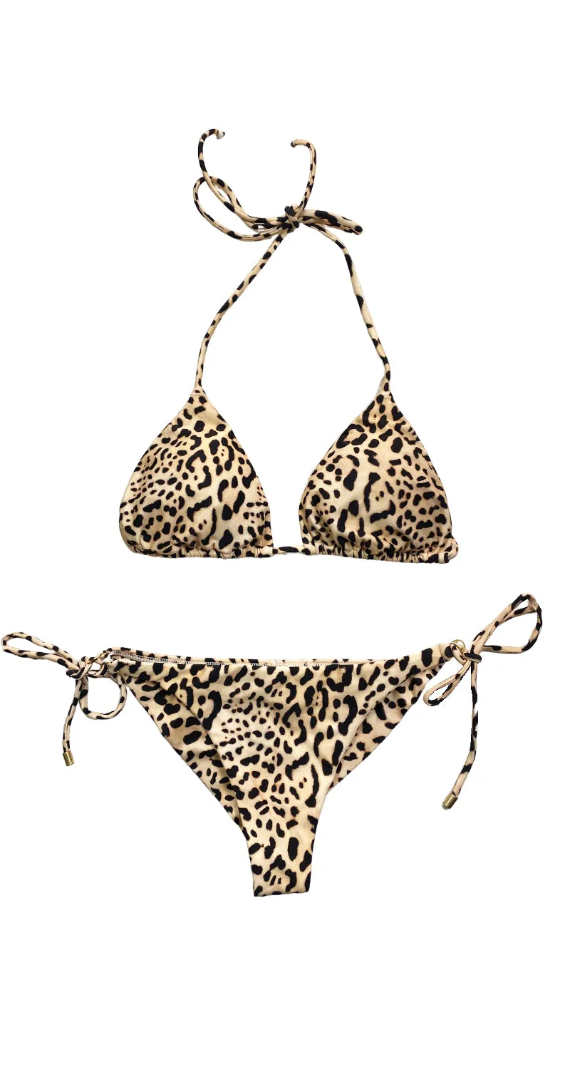 VIX PAULA HERMANNY Bikini Beige Animal Print