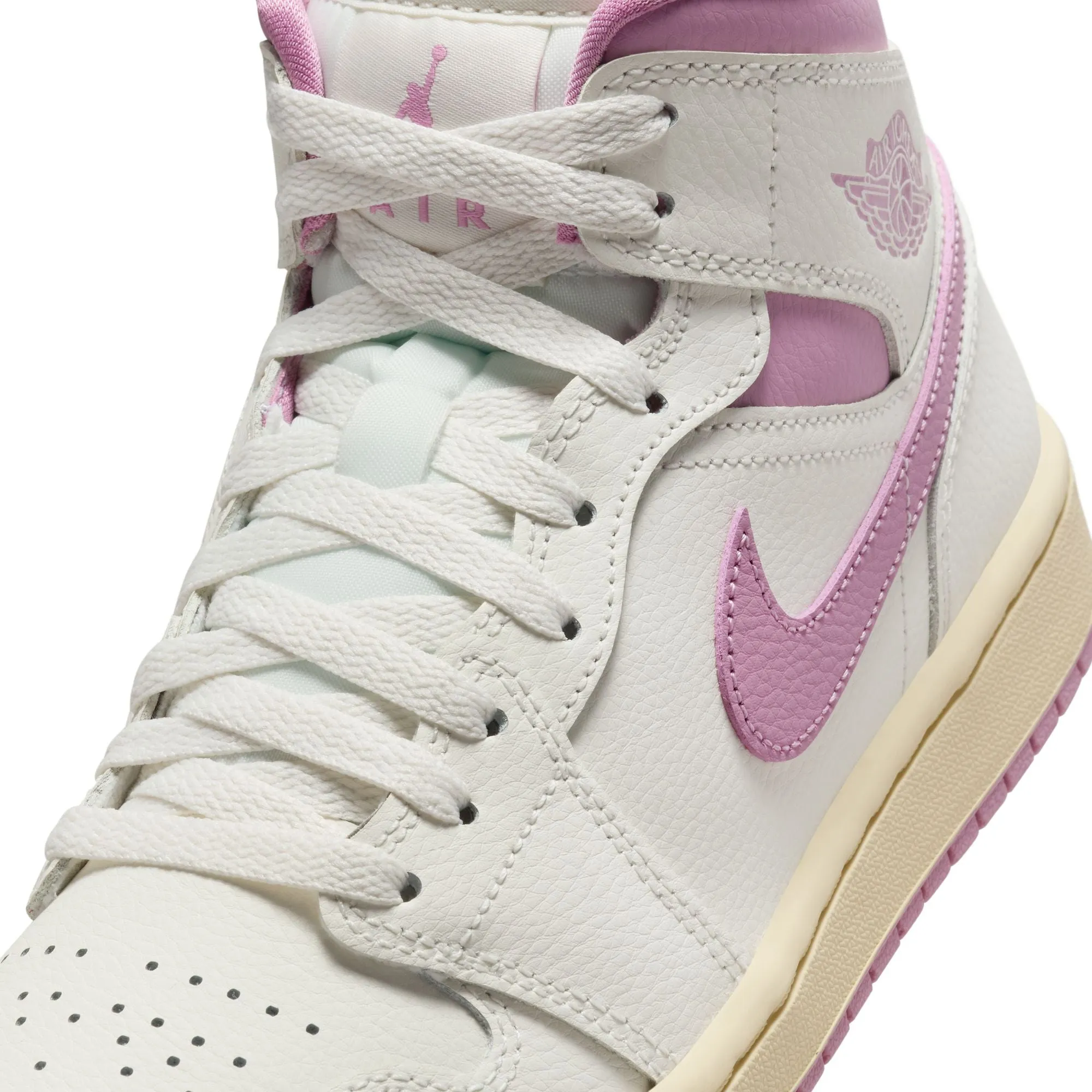 Women Air Jordan 1 Mid Sail/Orchid-Muslin