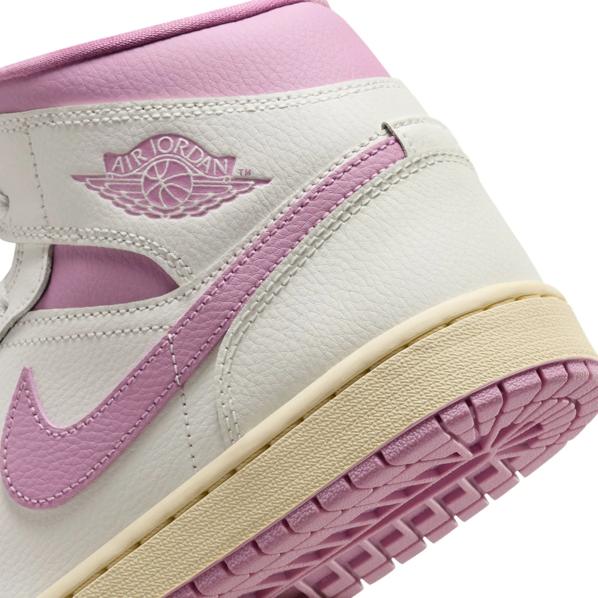 Women Air Jordan 1 Mid Sail/Orchid-Muslin