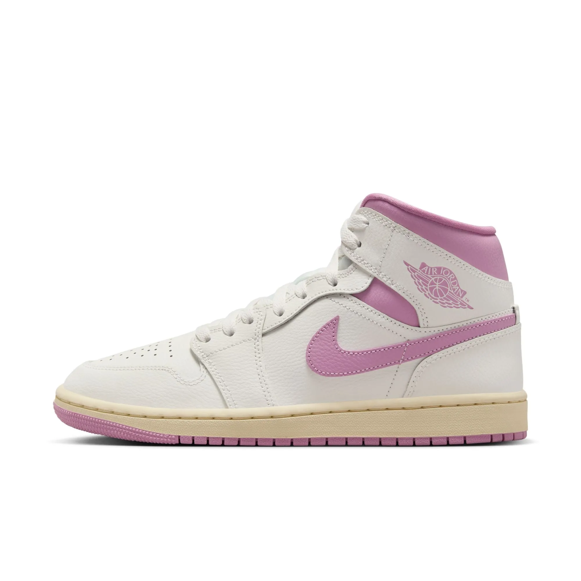 Women Air Jordan 1 Mid Sail/Orchid-Muslin