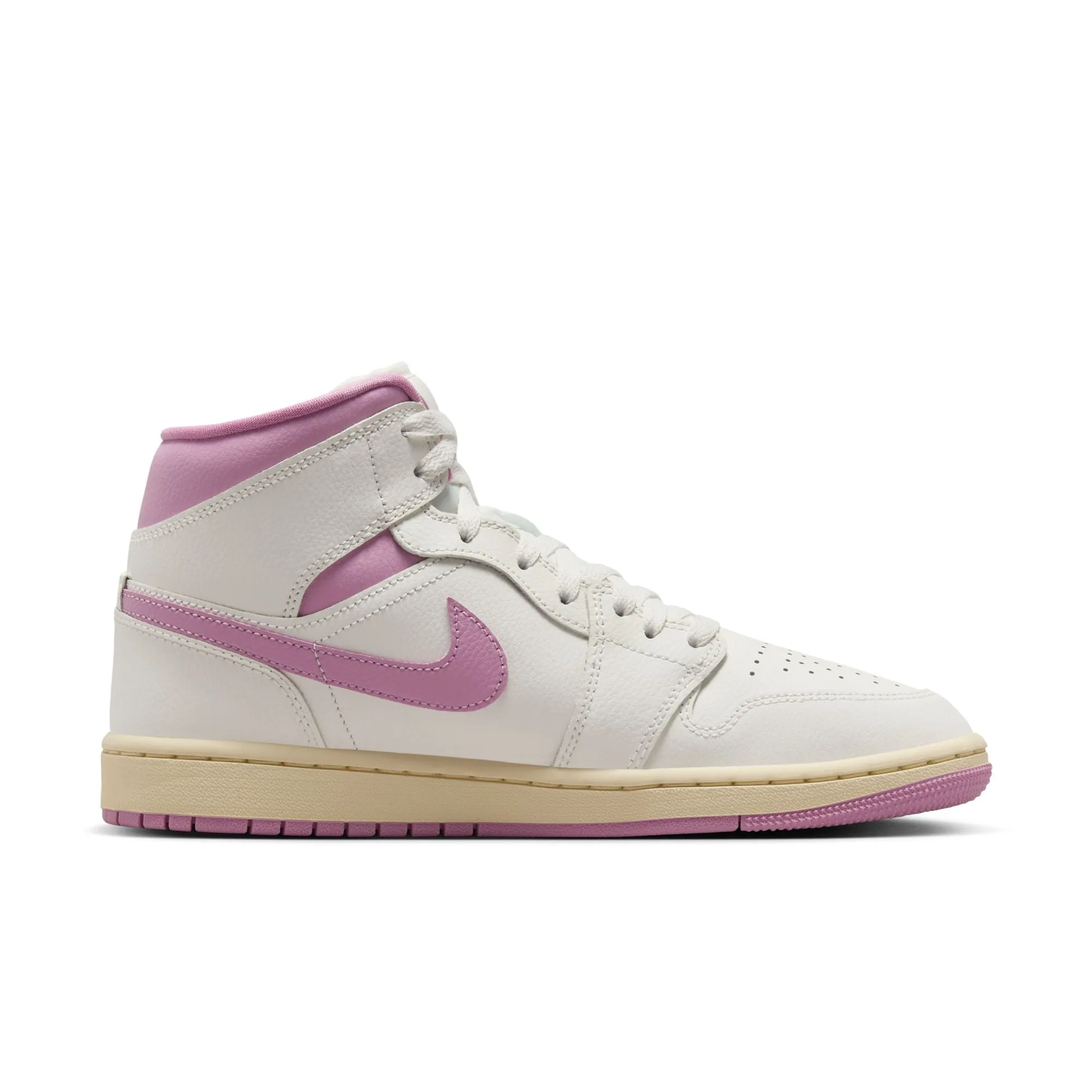 Women Air Jordan 1 Mid Sail/Orchid-Muslin