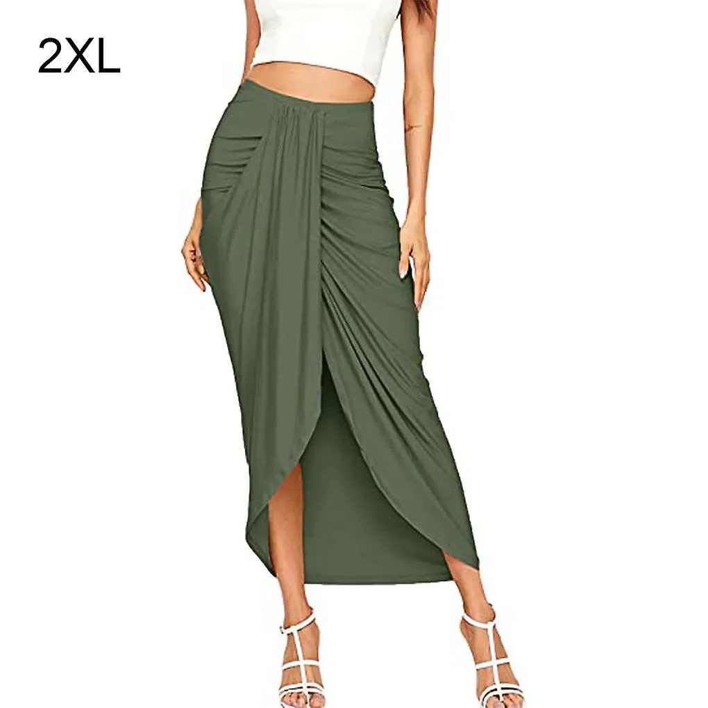 Women Skirt High Waist Easy Matching Pleated Travelling Skirts Clothes