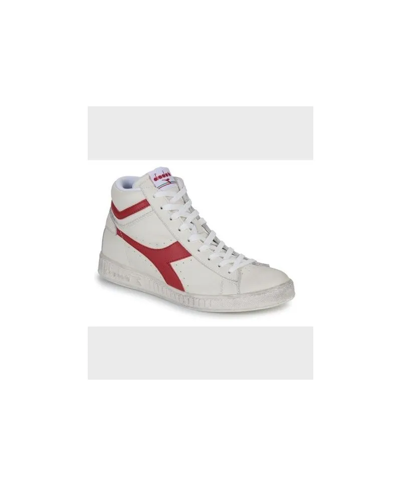 Zapatillas Botines DIADORA Game High Waxed Blanco Rojo