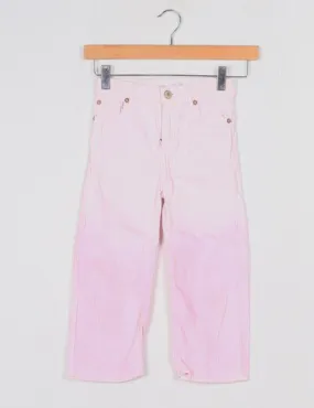 Zara Pantalón denim rosa